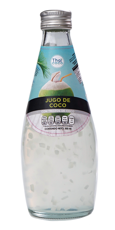 Jugo de Coco con Trozos de Coco